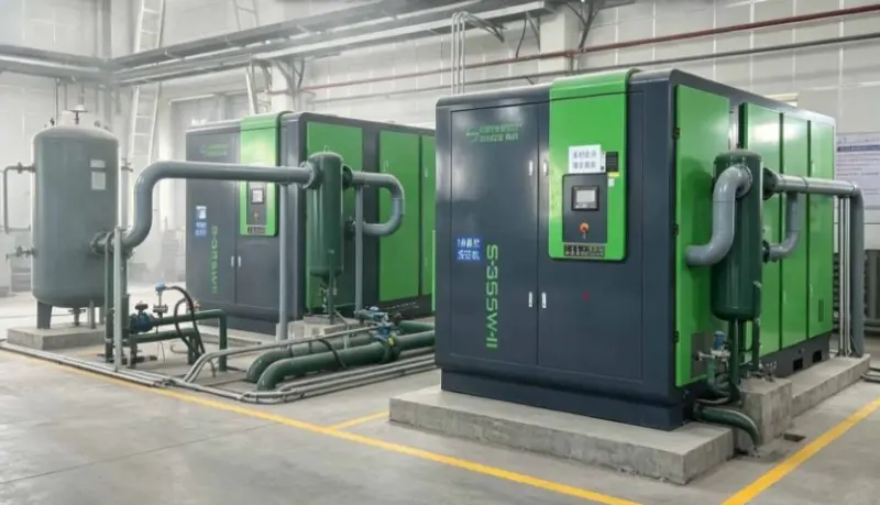 省エネ改修事例: Seize 355 kW スクリューエアコンプレッサーにより、亜鉛会社は約 30% の省エネを達成