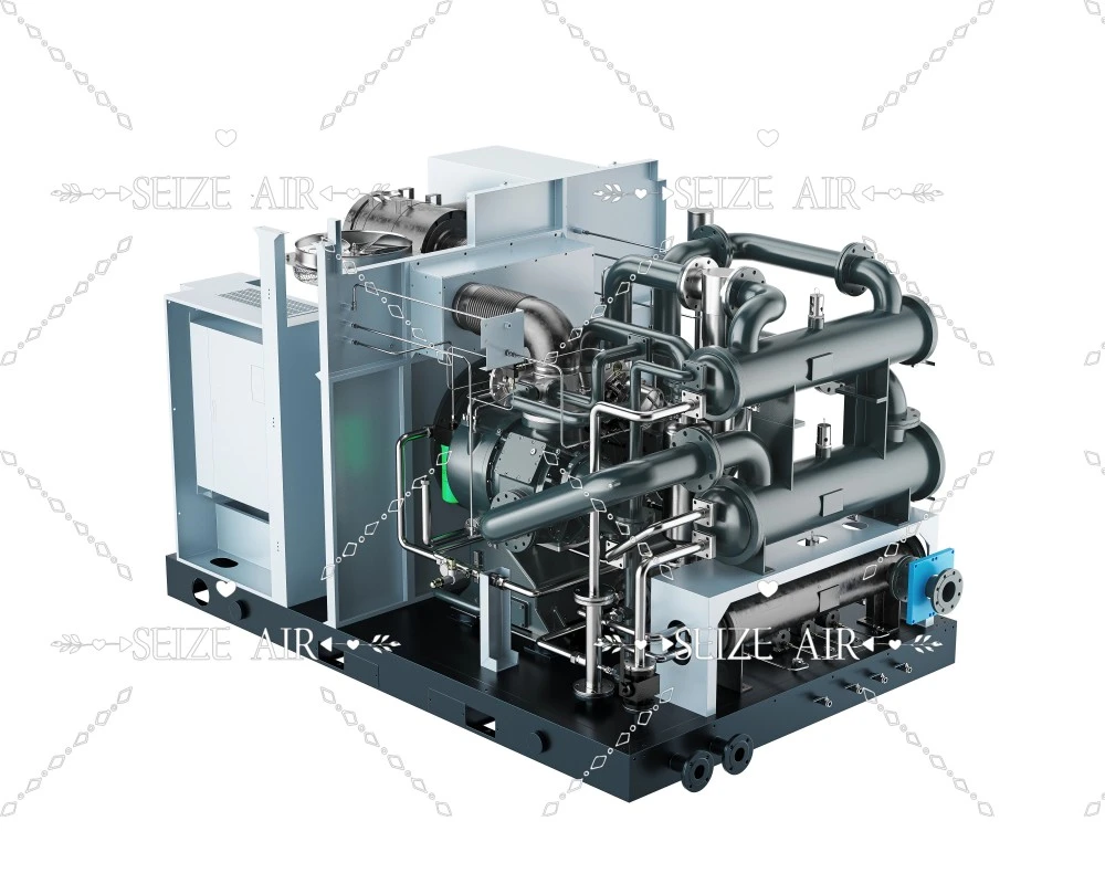 Food Grade Pm Vsd Dry Type Oil Free Screw Air Compressor