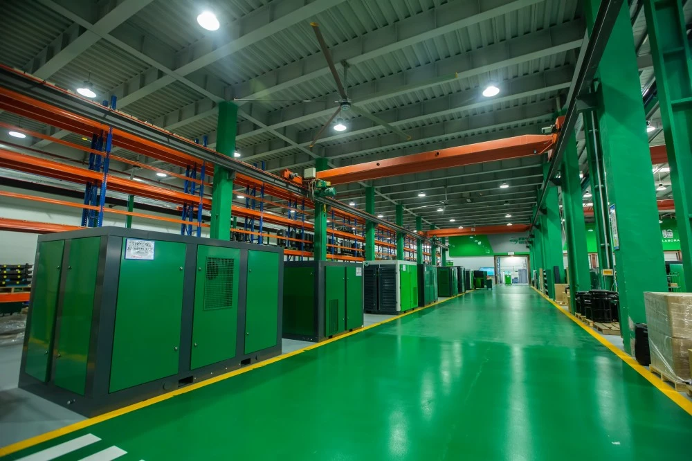 Food Grade Pm Vsd Dry Type Oil Free Screw Air Compressor